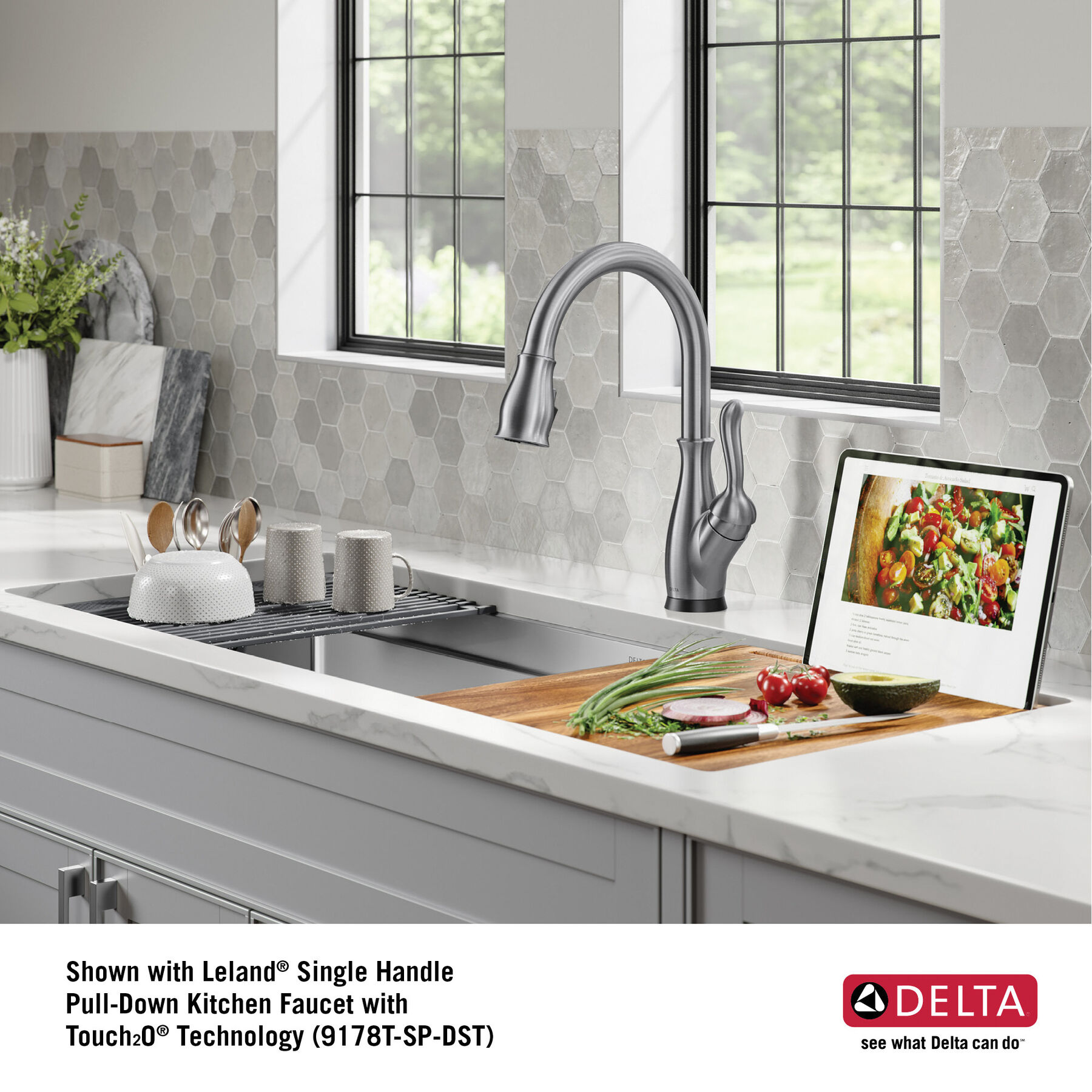 45” Workstation Undermount Single Bowl 16 Gauge Stainless Steel Kitchen Sink with 2-Tier WorkFlow™ Ledge and Accessories, image 21